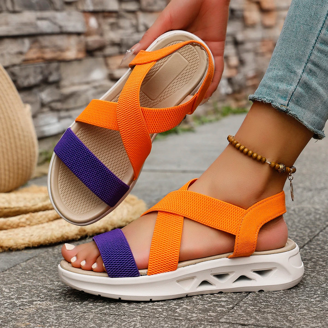 Voyageuse Cross-Strap Athletic Sandals