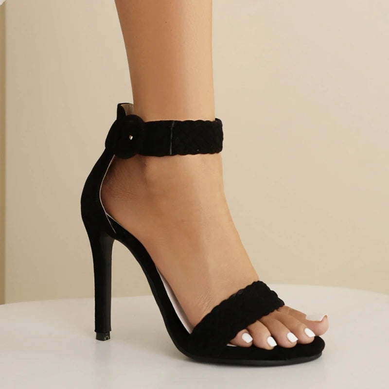 Mariedelle Braided Strap High Heels