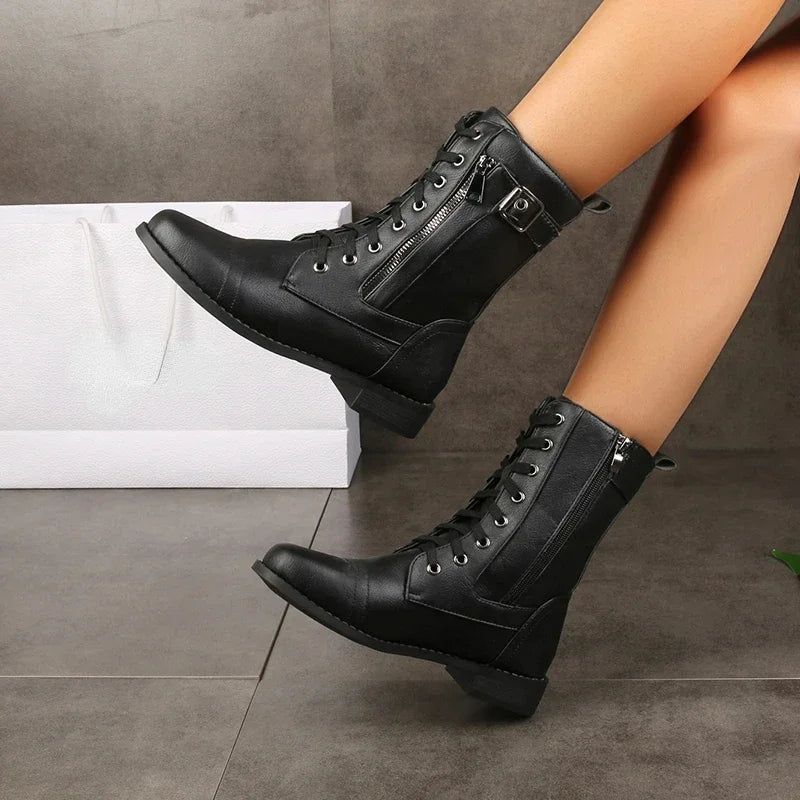 Roxxie Frontier Mid-Calf Boots