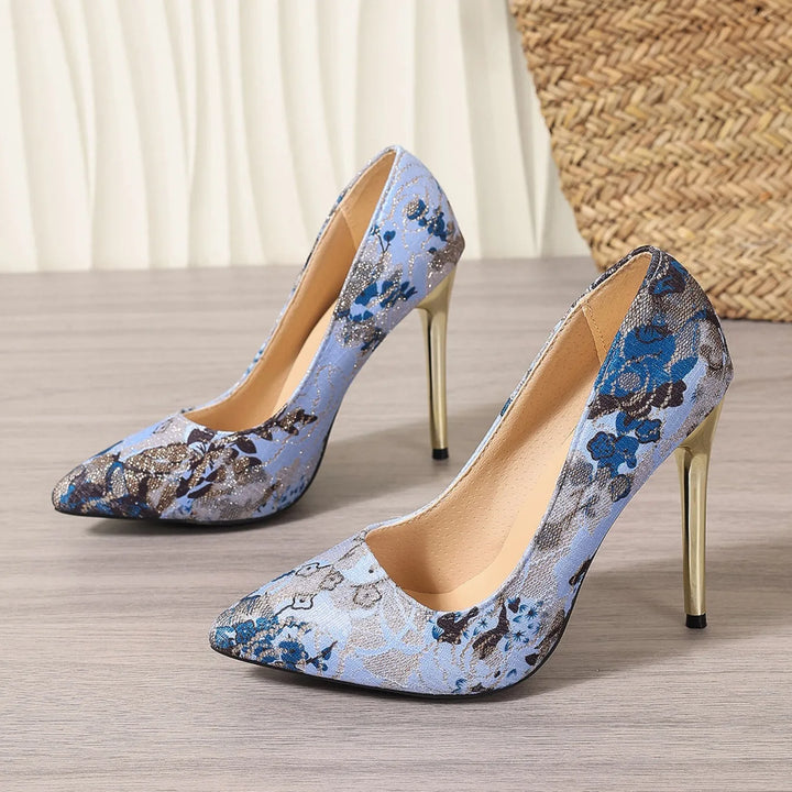 Renaissance Petals Stiletto Heels