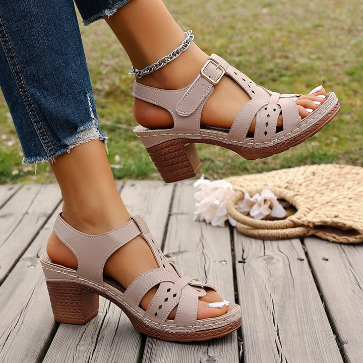 Adelise Braided Wedge Sandals