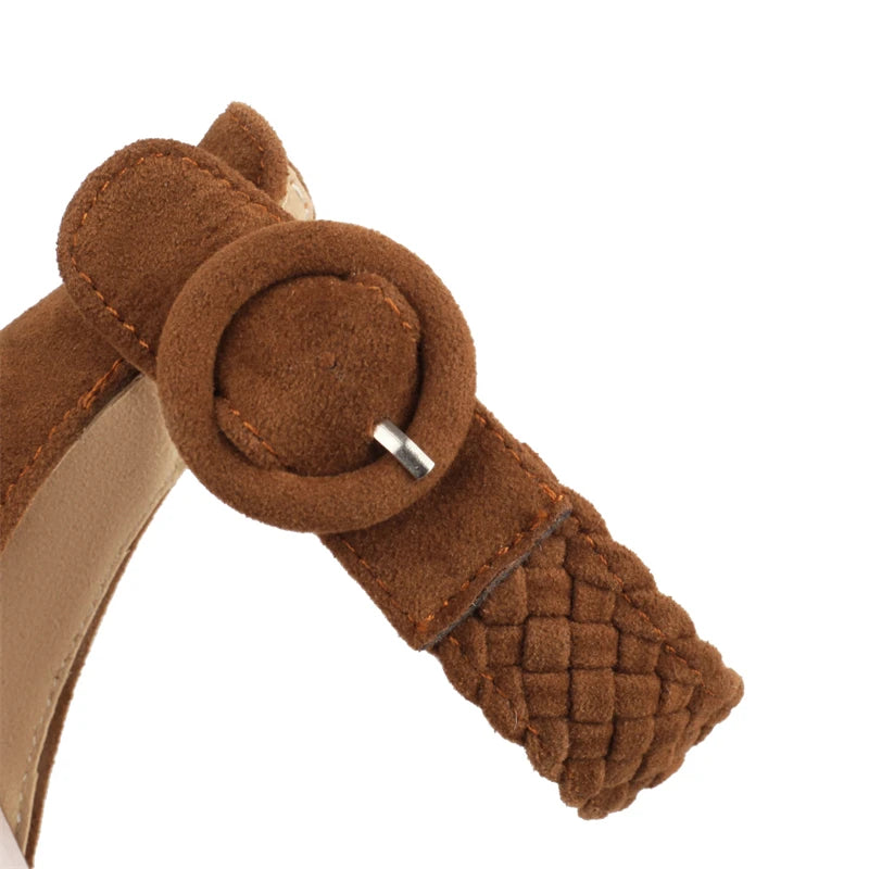 Mariedelle Braided Strap High Heels