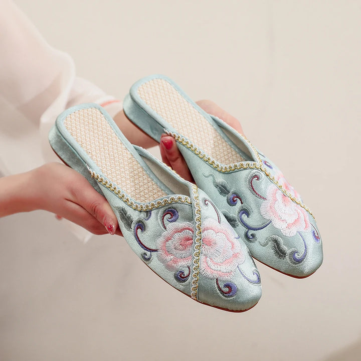 Valéntina's Dynasty Embroidered Mules