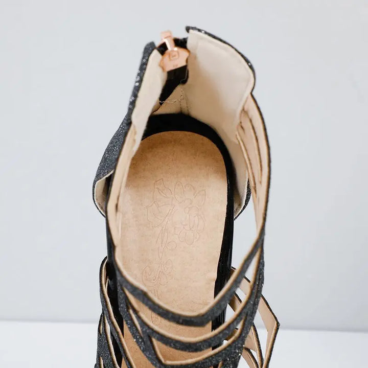 Yzaria Lattice-Stiletto Heels