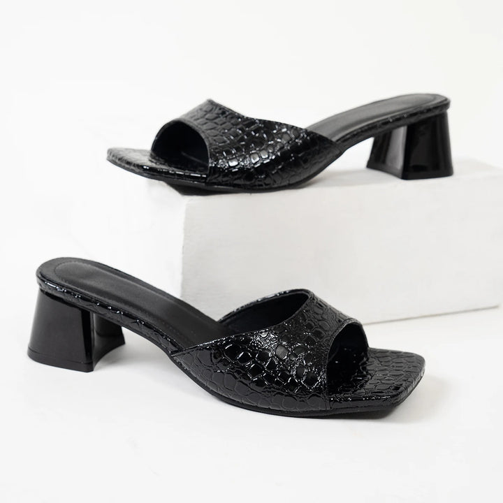 Verenzà Open-toe Block-Heel Mules