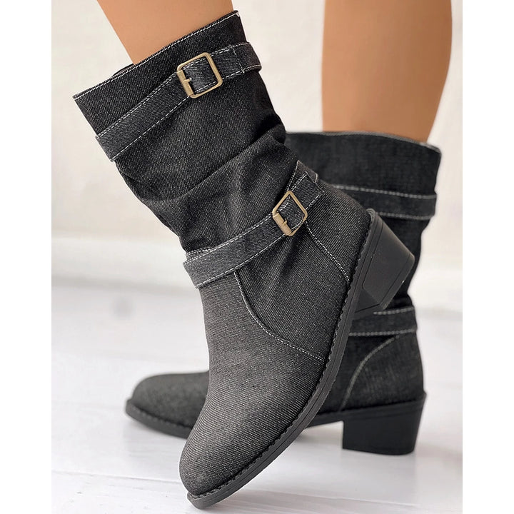 Dekota Denim Slouch Ankle Boots