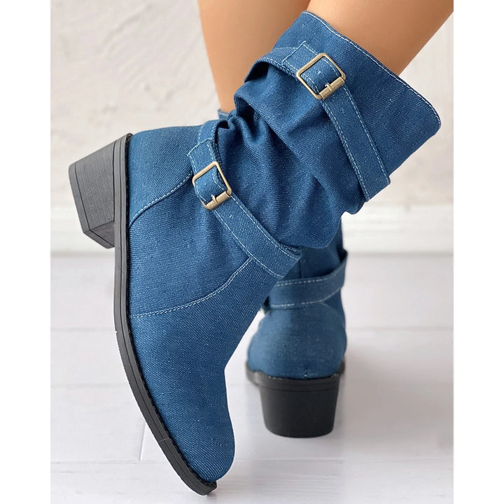 Dekota Denim Slouch Ankle Boots