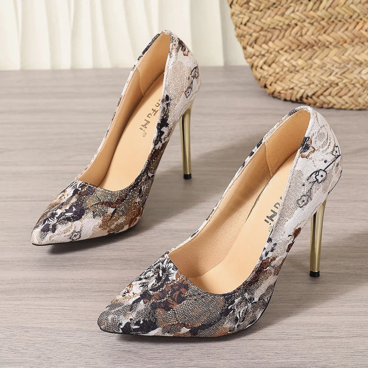 Renaissance Petals Stiletto Heels