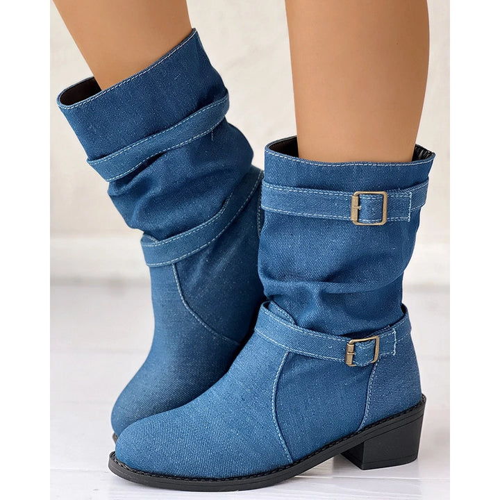 Dekota Denim Slouch Ankle Boots
