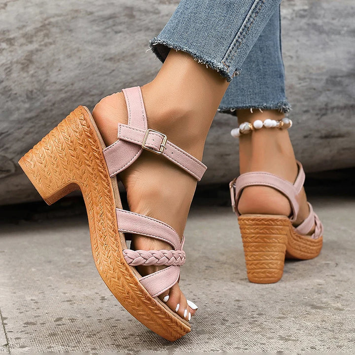 Aurelia Braided Platform Sandals