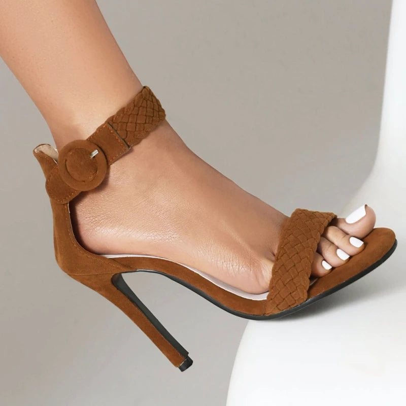 Mariedelle Braided Strap High Heels
