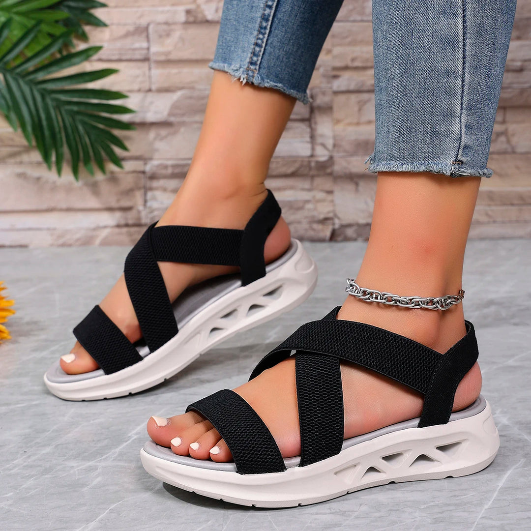 Voyageuse Cross-Strap Athletic Sandals