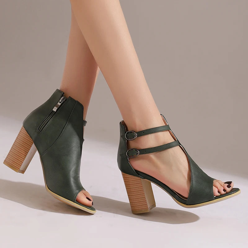 Jovie Sculpted Block Heels