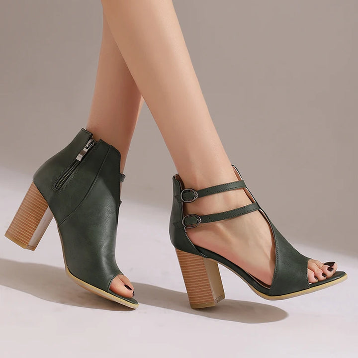 Jovie Sculpted Block Heels