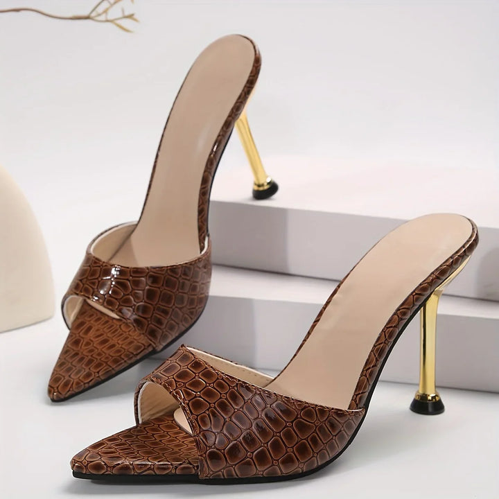 Crestova Heritage-Croc Stilettos
