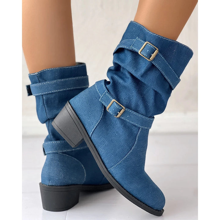 Dekota Denim Slouch Ankle Boots